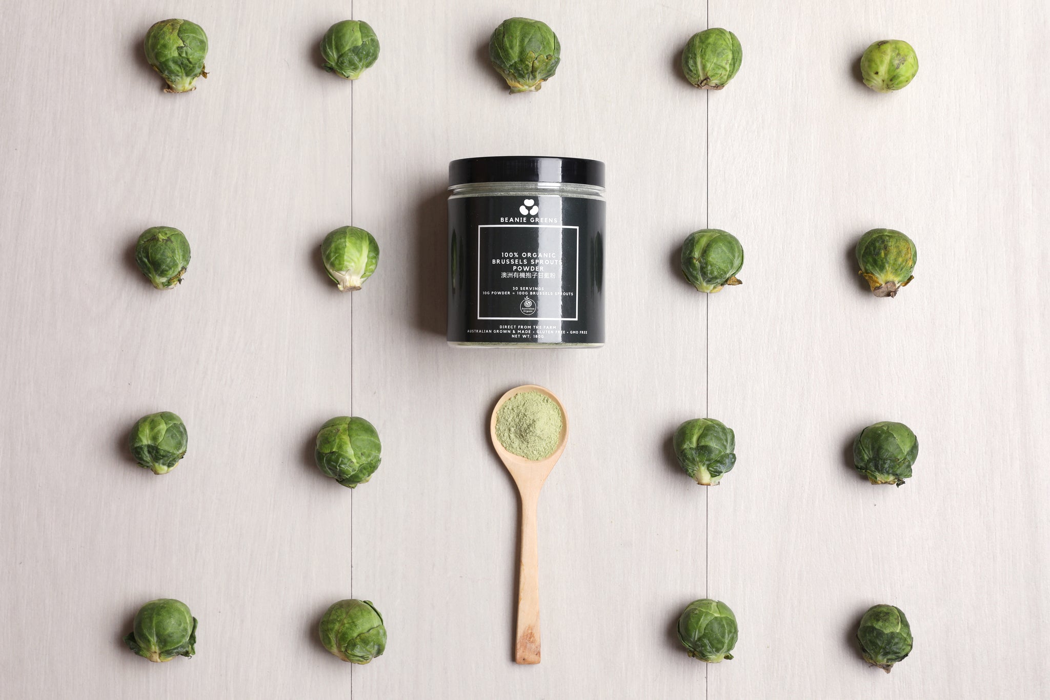 100% Organic Australian Brussels Sprouts Powder (30 days) – Beanie ...