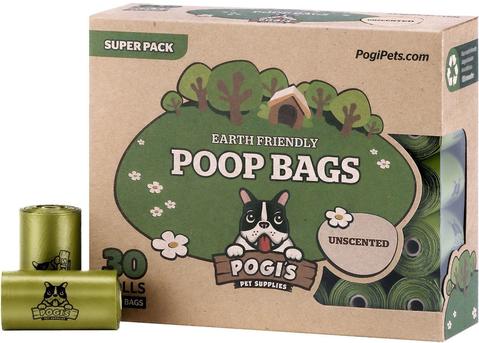 Pogi's Pet Supplies - Poop Bags - Unscented - 30 Packs